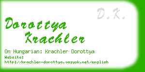 dorottya krachler business card